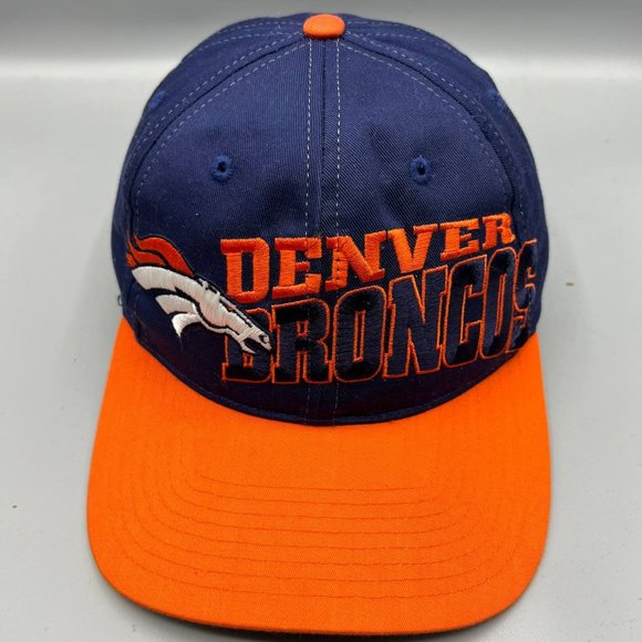 Vintage Denver Broncos NFL Hat Twins Enterprise Snap back Cap Orange Men Cotton - Picture 1 of 8